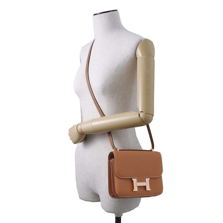 HERMES Constance3 Miroir Gold Epsom Size Mini