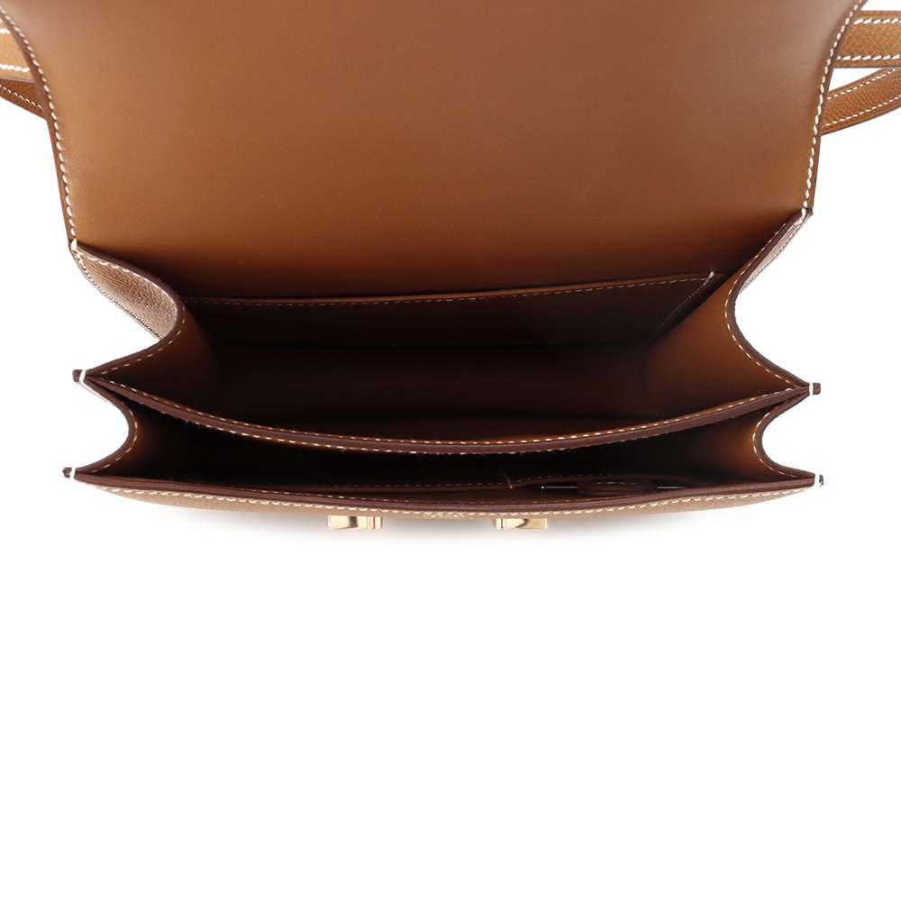 HERMES Constance3 Miroir Gold Epsom Size Mini
