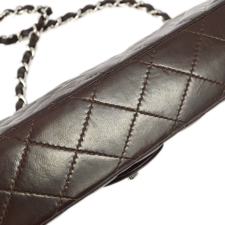 Top Quality Chanel Brown Lambskin East West Shoulder Bag