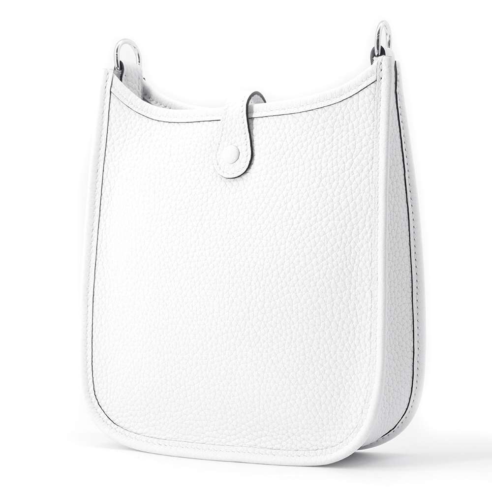 HERMES Evelyne New White Taurillon Clemence Size TPM