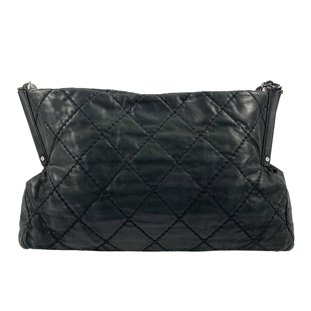 Chanel - Sea Hit CC Iridescent Calfskin Medium Black Shoulder Bag