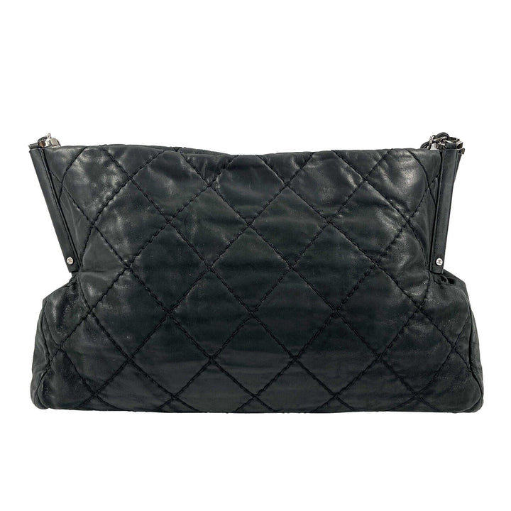 Chanel - Sea Hit CC Iridescent Calfskin Medium Black Shoulder Bag