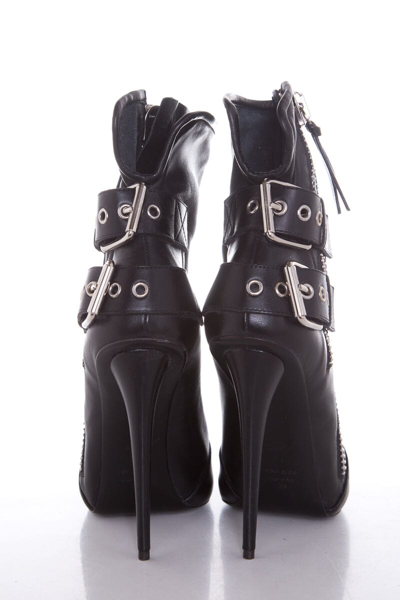 Giuseppe Zanotti Alien/Waby Black Booties SZ 9