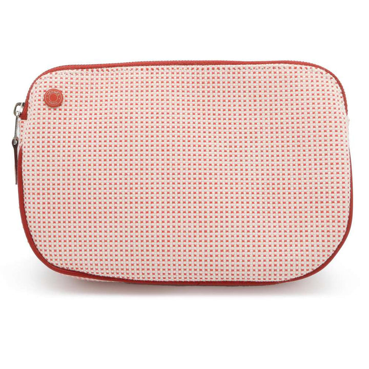 HERMES Pouch "Echappé" Cognac Cotton100%