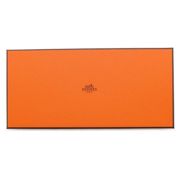 HERMES Pouch "Echappé" Cognac Cotton100%