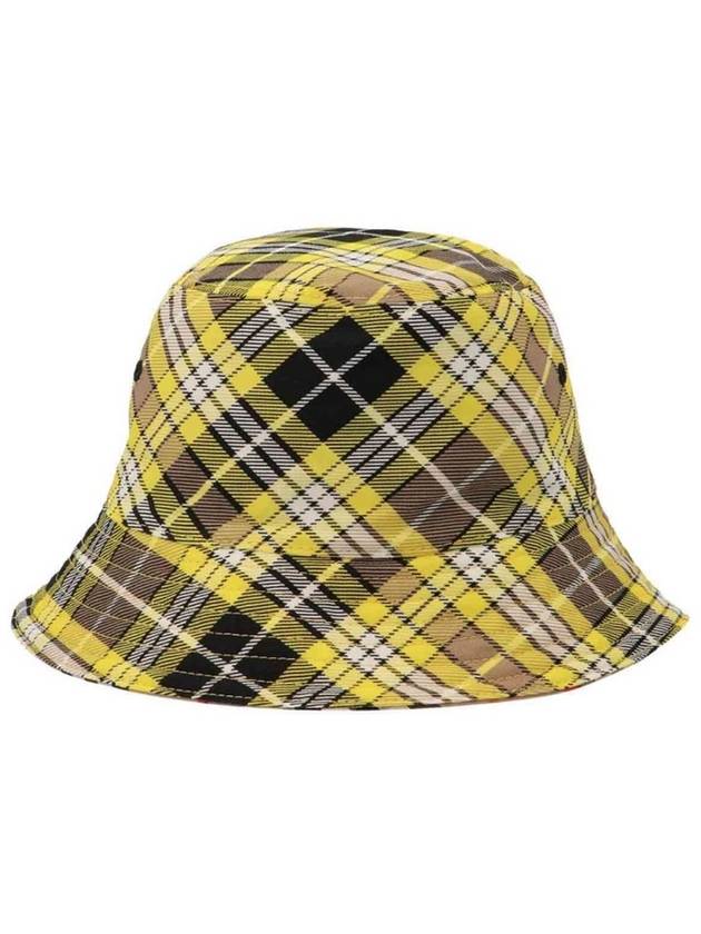 Burberry Vintage Check Reversible Bucket Hat Yellow