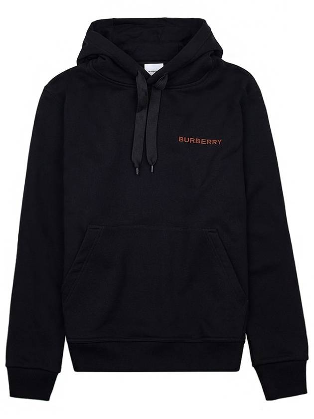 Burberry Logo Cotton Hoodie Black