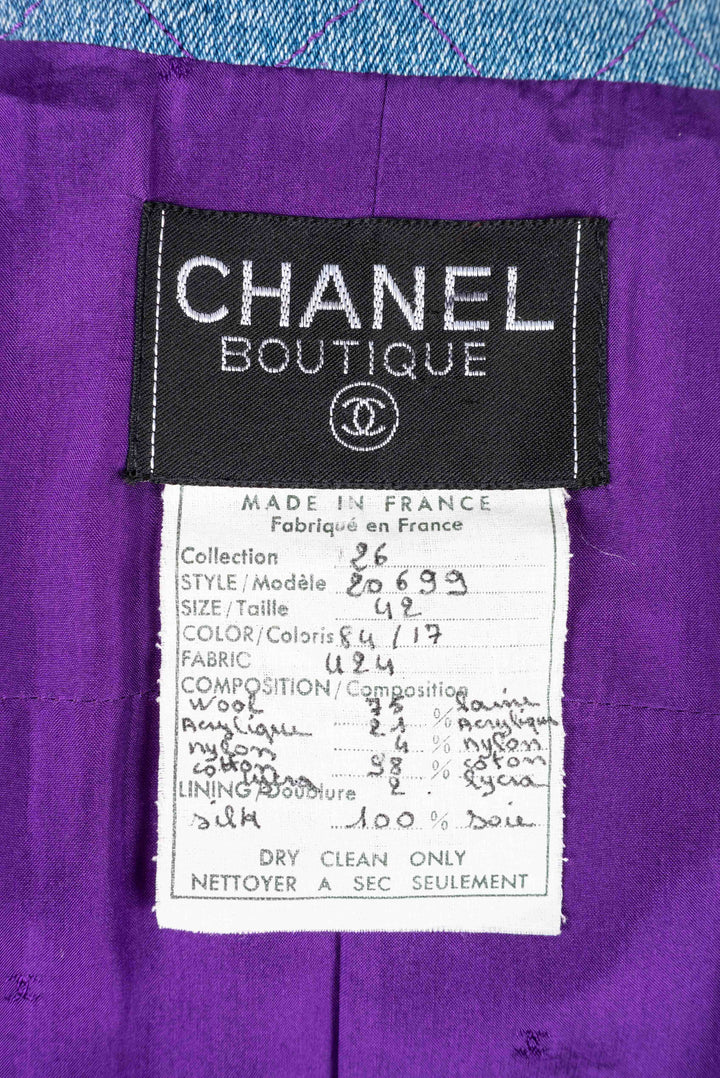 Ensemble tailleur Top Quality Chanel Automne 1991