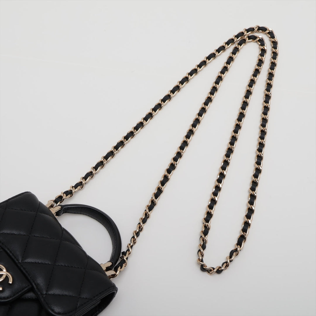 Top Quality Chanel Lambskin  Chain Shoulder Bag Black G