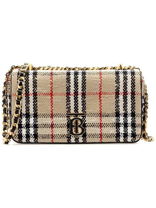 Burberry Boucle Lola Vintage Check Small Cross Bag Beige