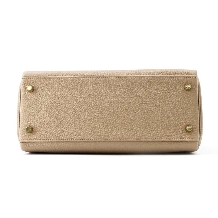 Hermes Kelly Retourne Beige Marfa Taurillon Clemence Size 28