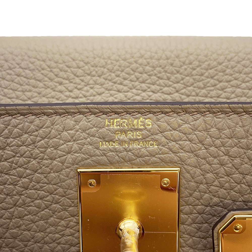 Hermes Kelly Retourne Beige Marfa Taurillon Clemence Size 28