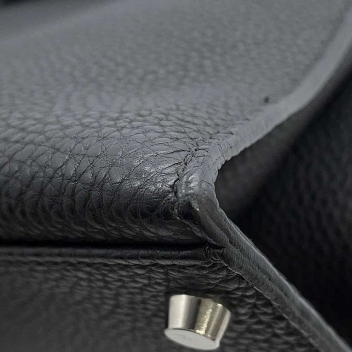 HERMES Kelly Sellier Black Togo Leather Size 32