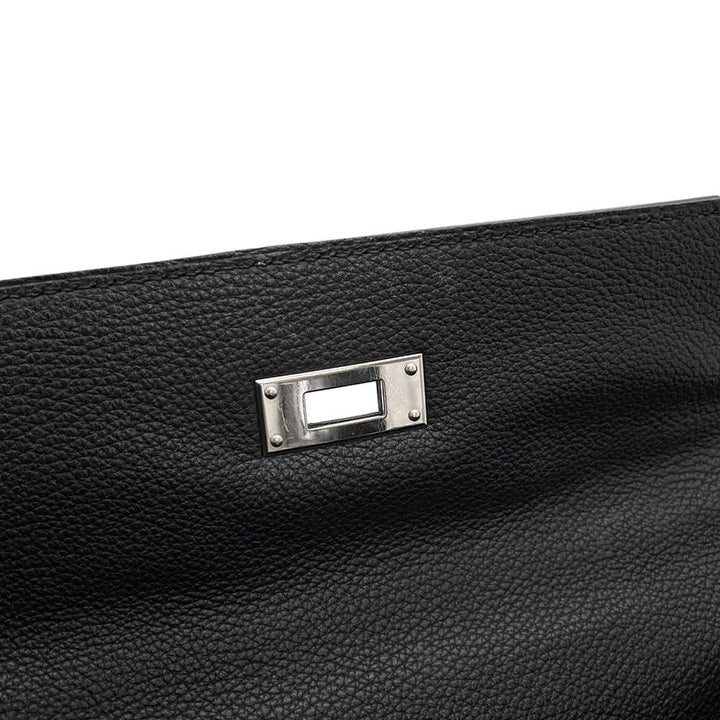 HERMES Kelly Sellier Black Togo Leather Size 32
