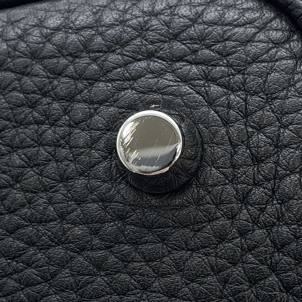 HERMES Picotin Lock Black Taurillon Clemence Size MM