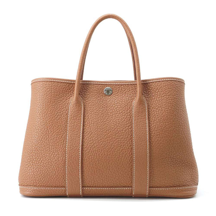 Hermes Garden Party Gold Negonda Leather Size TPM