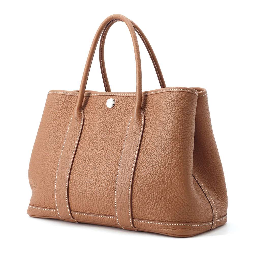 Hermes Garden Party Gold Negonda Leather Size TPM