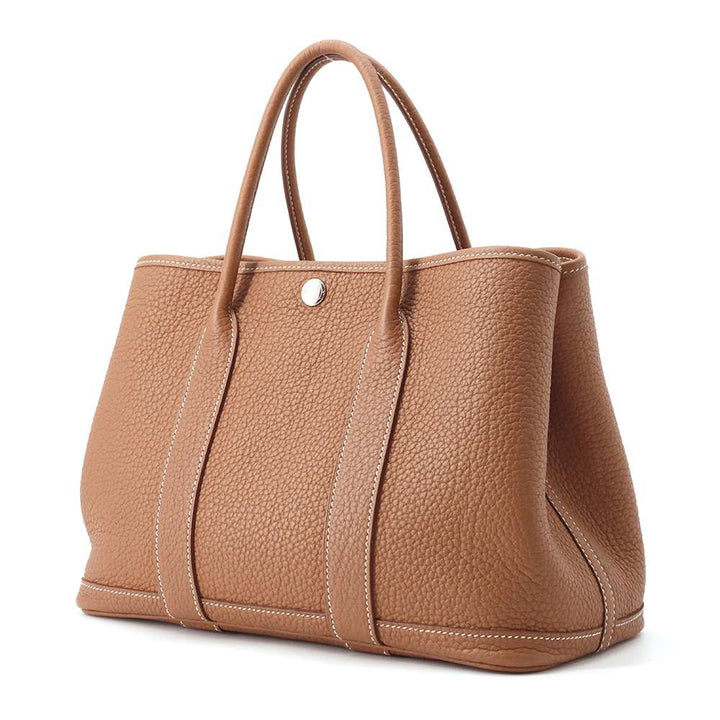 Hermes Garden Party Gold Negonda Leather Size TPM
