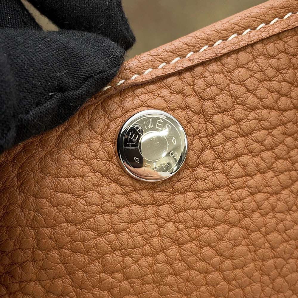 Hermes Garden Party Gold Negonda Leather Size TPM