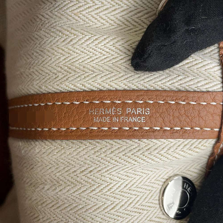 Hermes Garden Party Gold Negonda Leather Size TPM