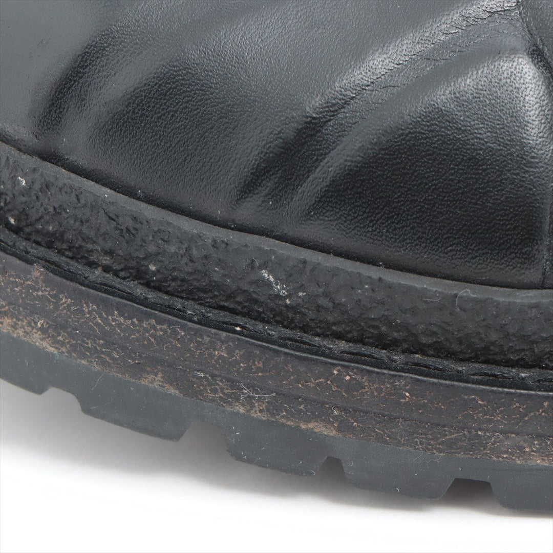 Top Quality Chanel Coco Wool x Leather Boots 36  Black G32179 Boar