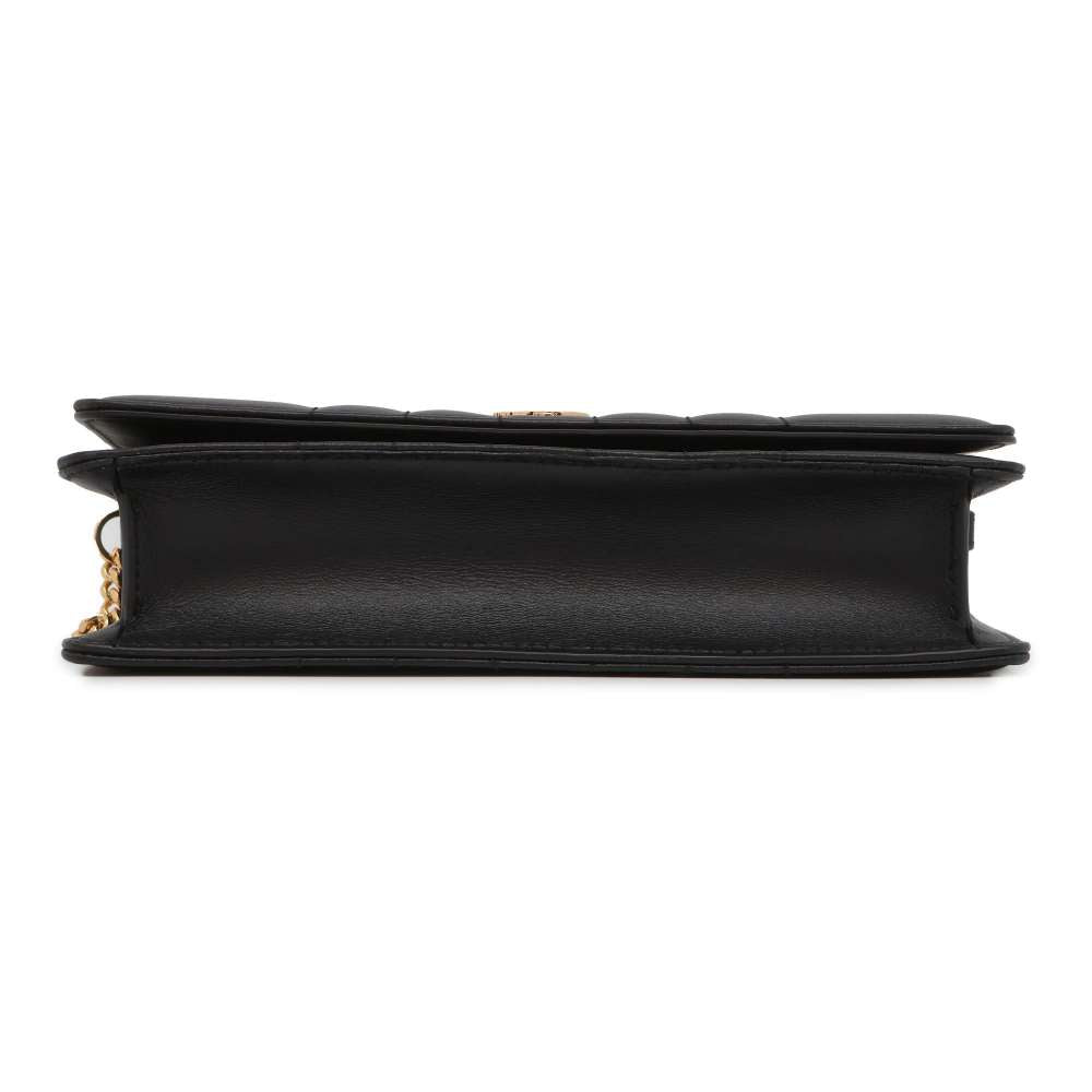 BURBERRY Roller ChainShoulder Bag Black 8066176 Leather