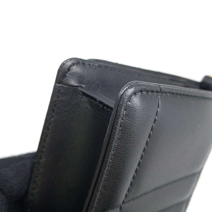 BURBERRY Roller ChainShoulder Bag Black 8066176 Leather