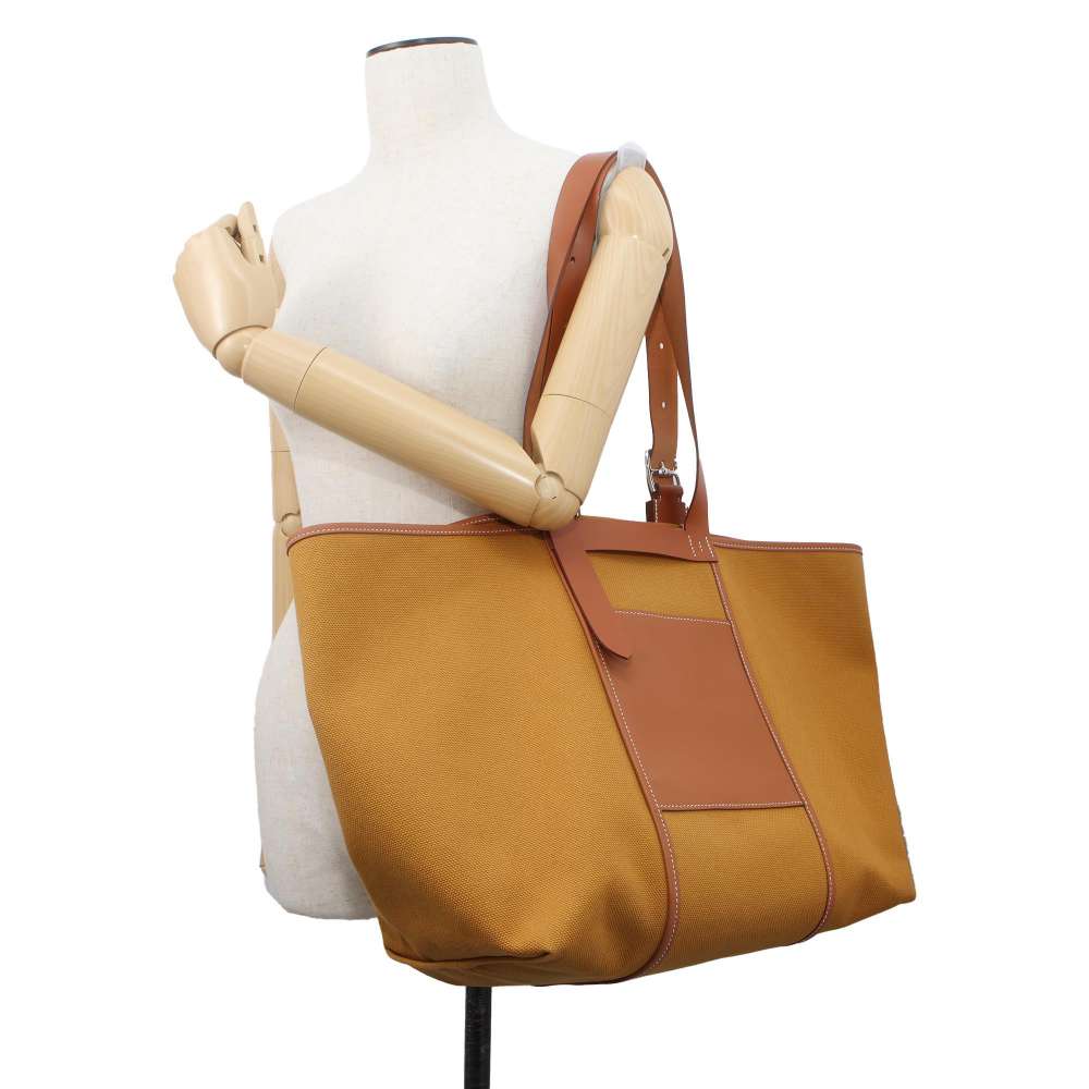 HERMES Etriviere Fauve/Desert Towargoelan Swift Leather Vache Hunter Leather Size 35