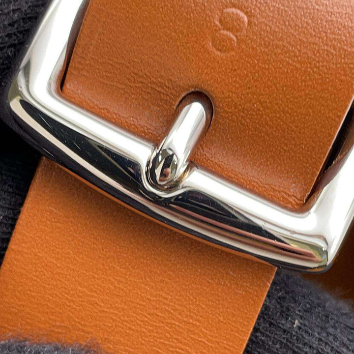 HERMES Etriviere Fauve/Desert Towargoelan Swift Leather Vache Hunter Leather Size 35