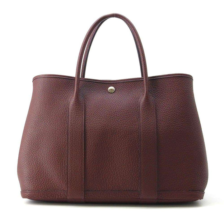 HERMES Garden Party RougeSellier Negonda Leather Size PM