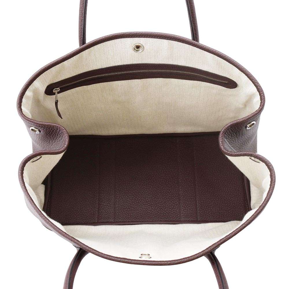 HERMES Garden Party RougeSellier Negonda Leather Size PM
