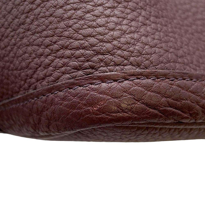 HERMES Garden Party RougeSellier Negonda Leather Size PM