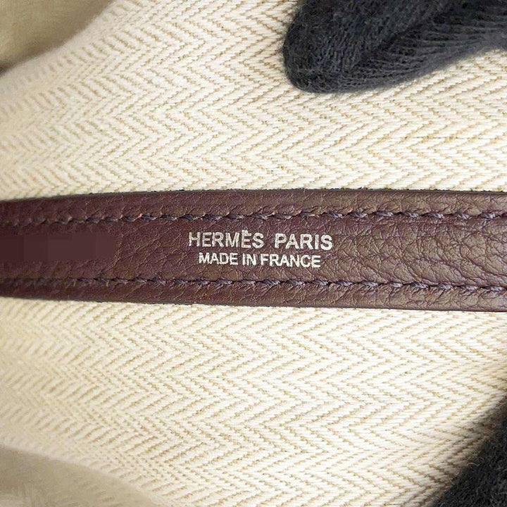 HERMES Garden Party RougeSellier Negonda Leather Size PM