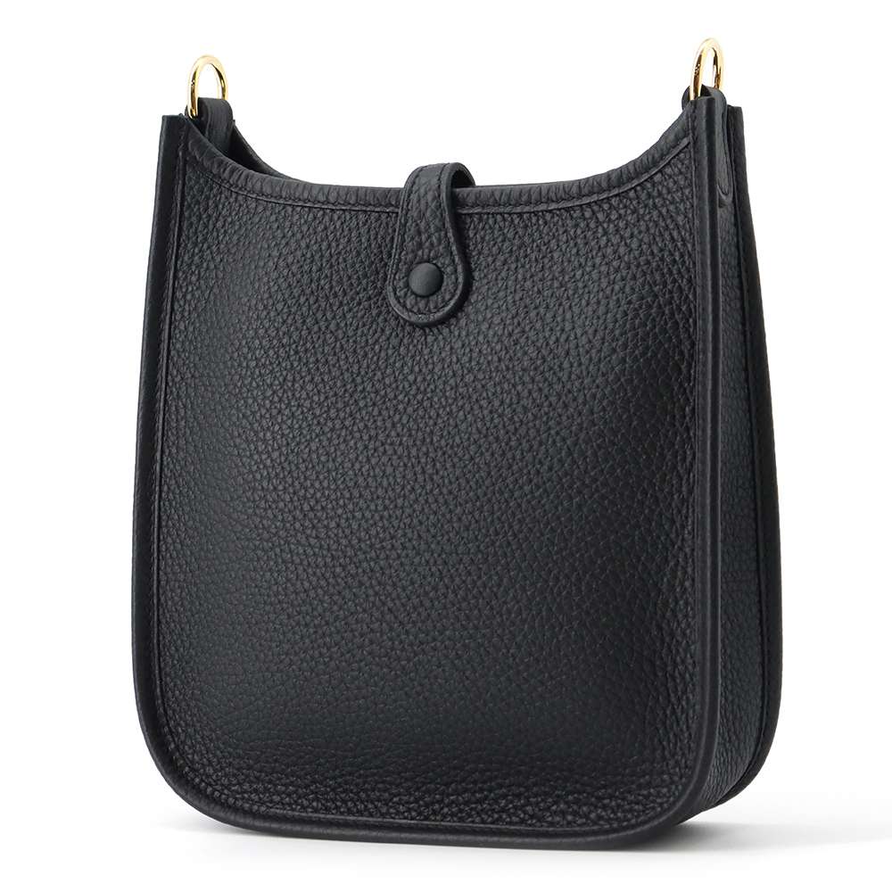 HERMES Evelyne Black Taurillon Clemence Size TPM