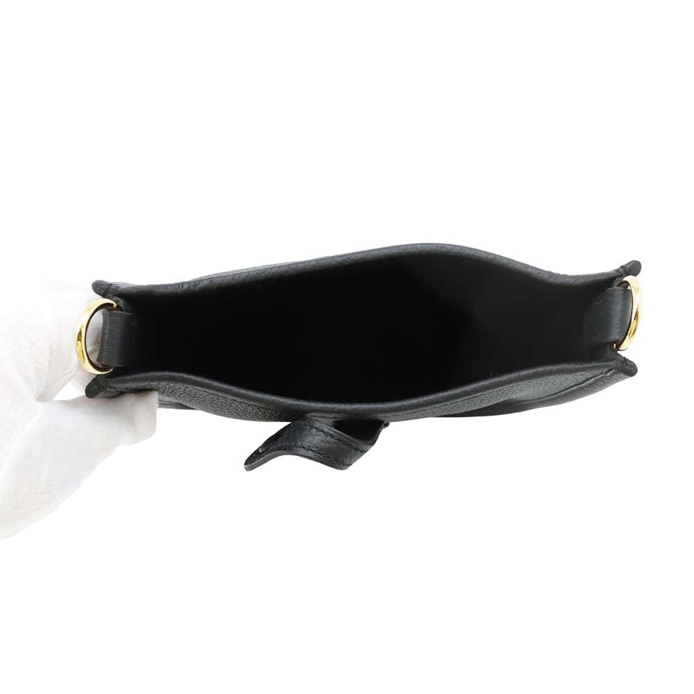 HERMES Evelyne Black Taurillon Clemence Size TPM
