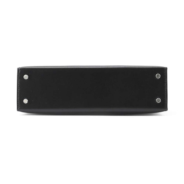 HERMES Mini kelly do Black Box Calf Leather