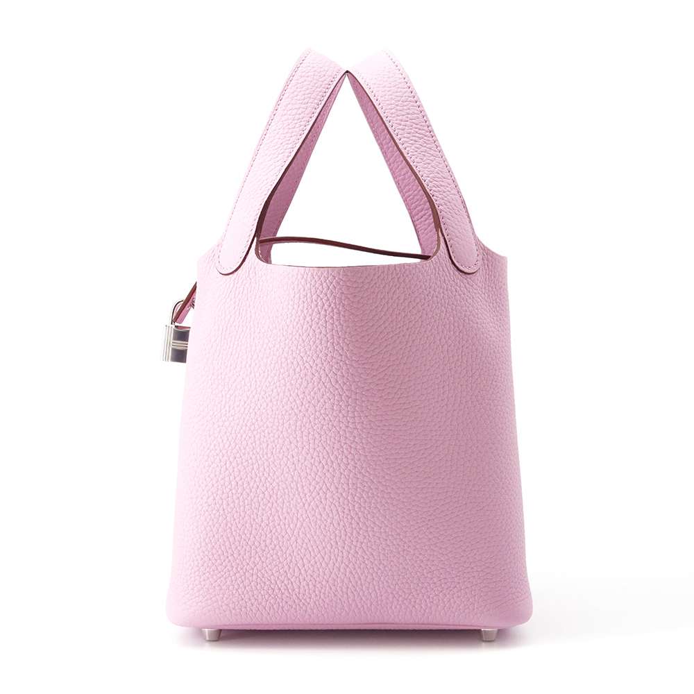 HERMES Picotin Lock Mauve Sylvestre Taurillon Clemence Size PM