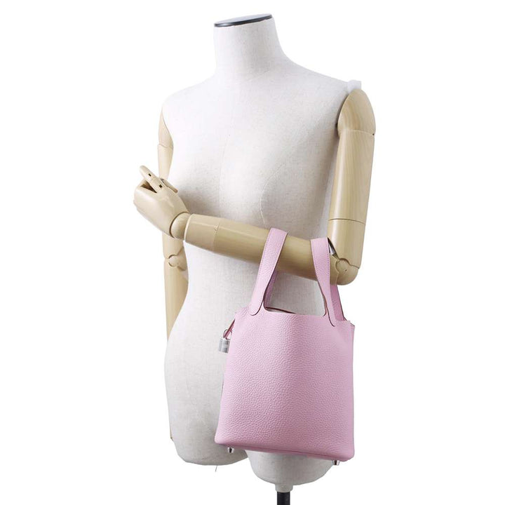 HERMES Picotin Lock Mauve Sylvestre Taurillon Clemence Size PM