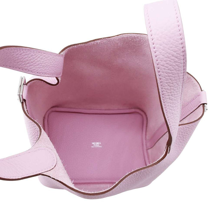HERMES Picotin Lock Mauve Sylvestre Taurillon Clemence Size PM