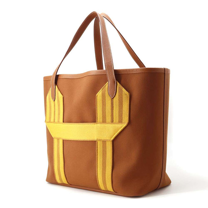 Hermes Pure Sangle Sangle Woolly Fauve/Gold/ Caramel/Jaune Ambre Toile Military Taurillon Clemence