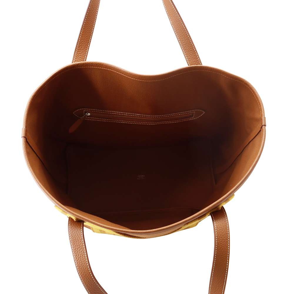 Hermes Pure Sangle Sangle Woolly Fauve/Gold/ Caramel/Jaune Ambre Toile Military Taurillon Clemence