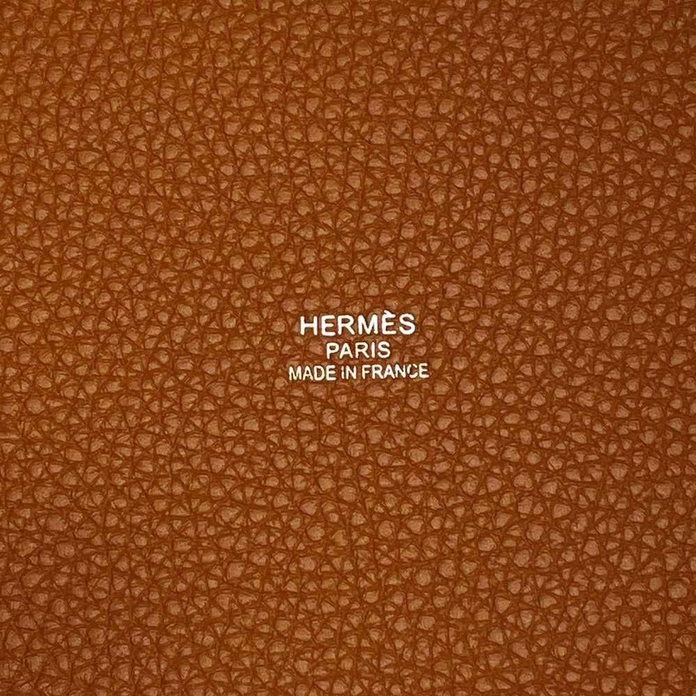 Hermes Pure Sangle Sangle Woolly Fauve/Gold/ Caramel/Jaune Ambre Toile Military Taurillon Clemence