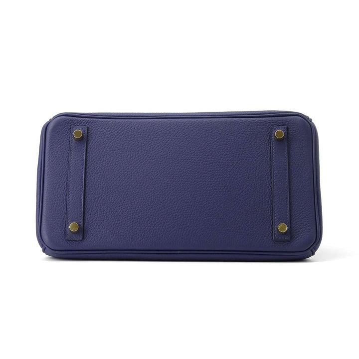 Hermes Birkin Touch Blue Encre/Blue Obscure/Blue Zelage Togo Leather Sombrero Leather Size 30
