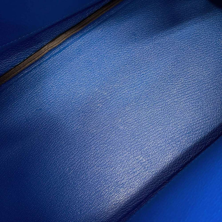 Hermes Birkin Touch Blue Encre/Blue Obscure/Blue Zelage Togo Leather Sombrero Leather Size 30