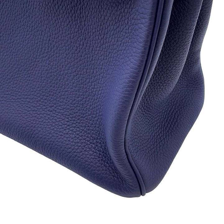 Hermes Birkin Touch Blue Encre/Blue Obscure/Blue Zelage Togo Leather Sombrero Leather Size 30
