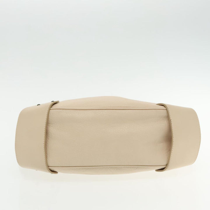 Chloe Shoulder Bag Leather Beige 95531