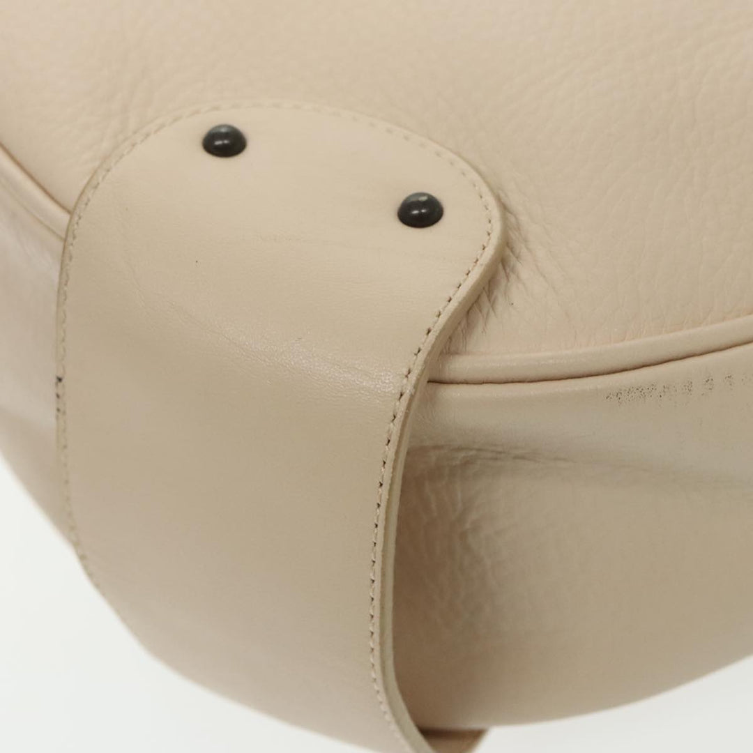 Chloe Shoulder Bag Leather Beige 95531
