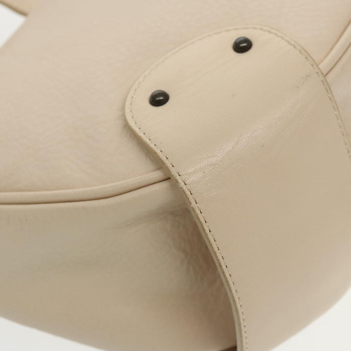 Chloe Shoulder Bag Leather Beige 95531
