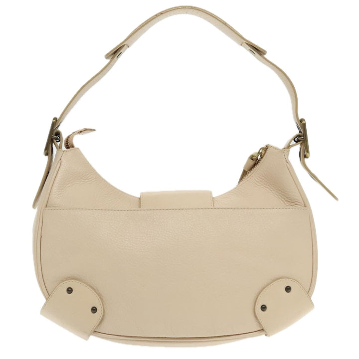Chloe Shoulder Bag Leather Beige 95531