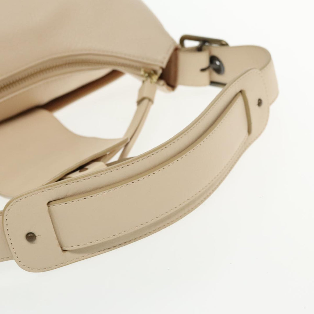Chloe Shoulder Bag Leather Beige 95531